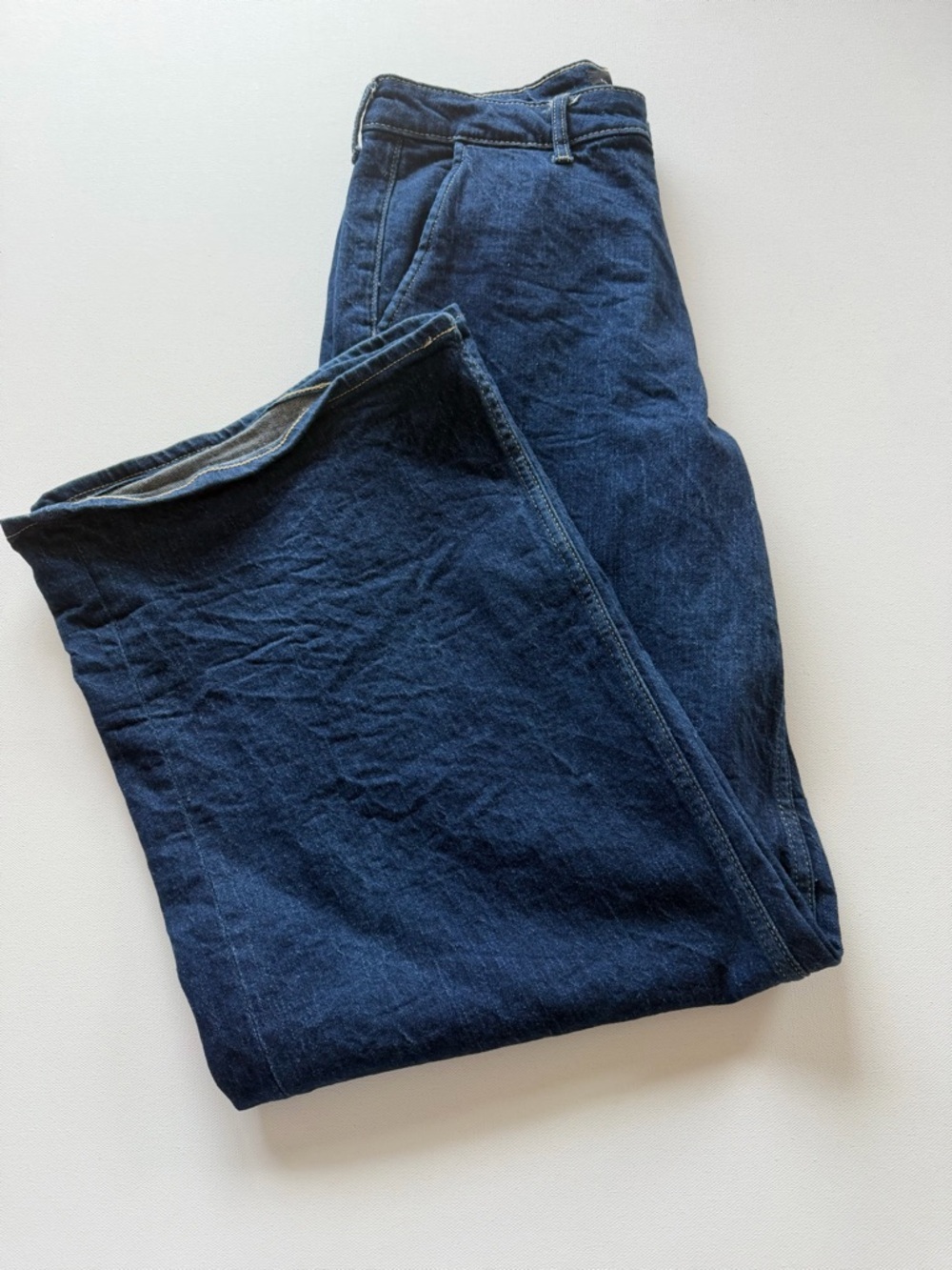 EUC Free Assembly Women's High Rise 70’S Full Wide Leg Straight Jeans NEW Size 8